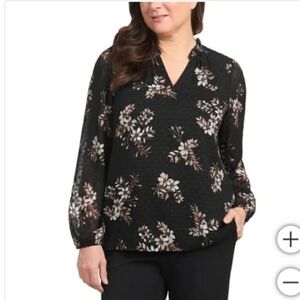 Hilary Radley Ladies Longsleeve Blouse